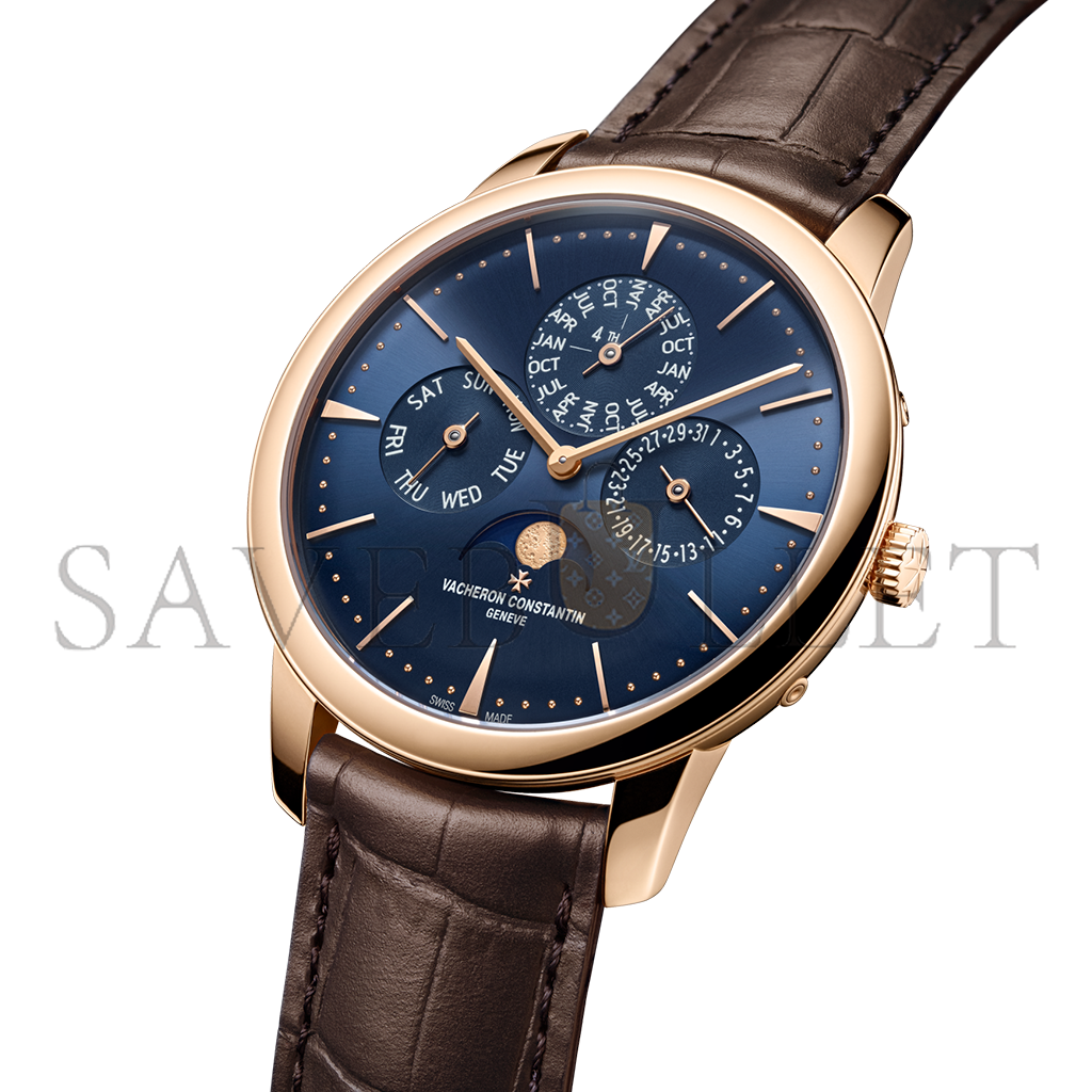 VACHERON CONSTANTIN PATRIMONY PERPETUAL CALENDAR ULTRA-THIN 41 MM PINK GOLD WATCH 43175/000R-B519